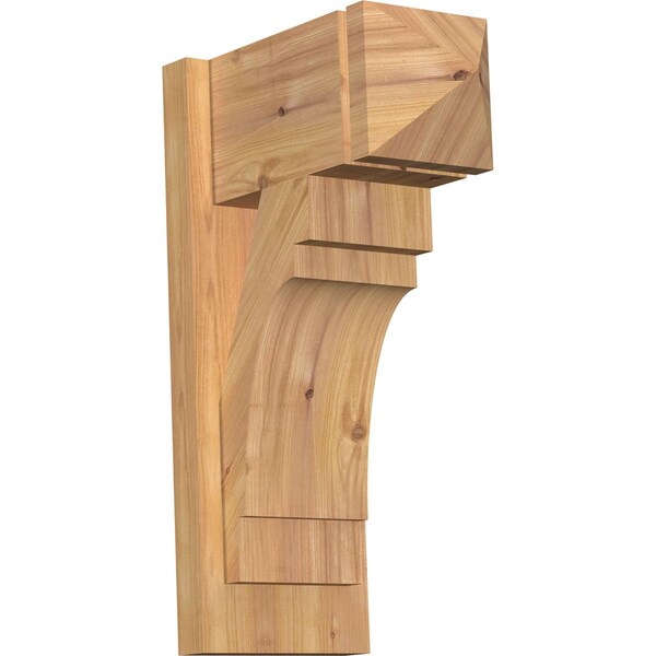 Ekena Millwork Merced Arts & Crafts Smooth Outlooker, Western Red Cedar, 7 1/2"W x 14"D x 22"H OUT08X14X22MRC03SWR - main